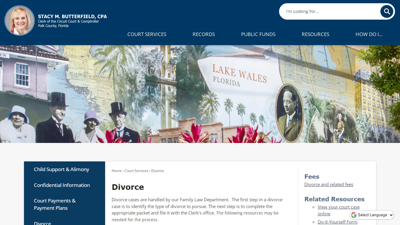 Divorce | Polk County Clerk, FL